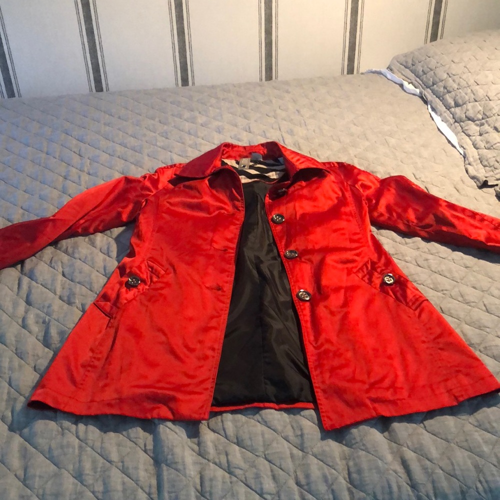 Evening jacket in ruby red size 6